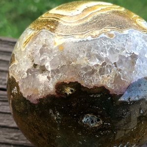 Druzy Ocean Jasper Sphere